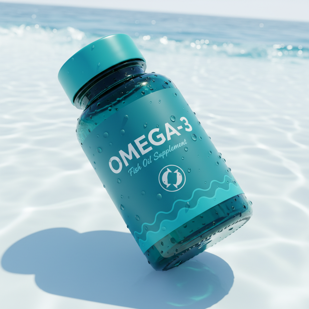 Omega-3 Fischöl 1000mg mit EPA und DHA - für Herz, Gehirn und Sehkraft