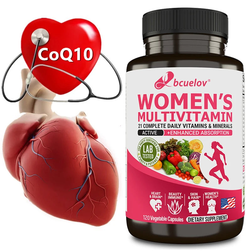 Women's Multivitamin Multimineral Supplement - Magnesium Biotin Calcium Zinc Selenium - Supports Joints Skin Nails