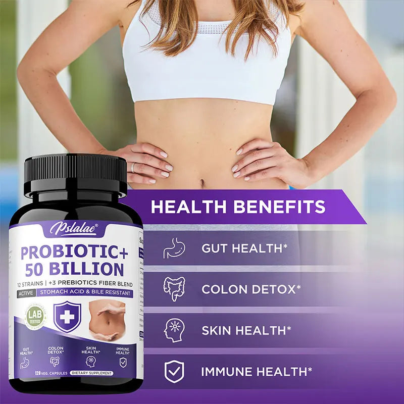 Probiotic 50 Billion - Probiotics for Men and Women To Promote Gut and Digestive Health, Relieve Bloating, and Improve Immunity