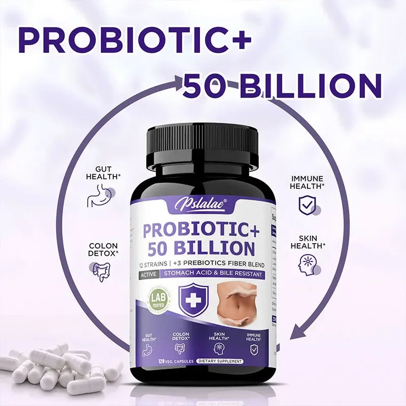 Probiotic 50 Billion - Probiotics for Men and Women To Promote Gut and Digestive Health, Relieve Bloating, and Improve Immunity
