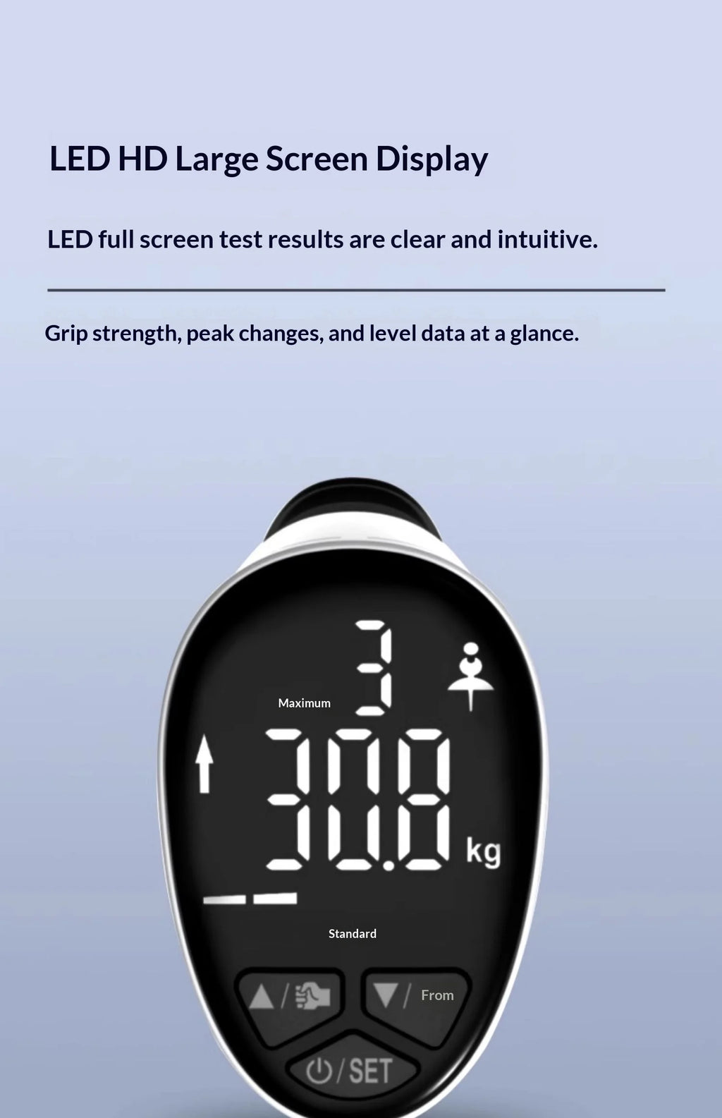 Digital Hand Grip Strengthener Adjustable Hand Strength Trainer With Gauge Professional Fitness Equipment For Fitness Enthusiast