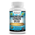 Magnesium Citrate Supplement - Supports Heart, Muscle, Nerve, Bone Health, Promote Energy Metabolism, Gut Digestion