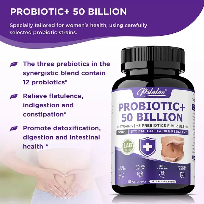 Probiotic 50 Billion - Probiotics for Men and Women To Promote Gut and Digestive Health, Relieve Bloating, and Improve Immunity
