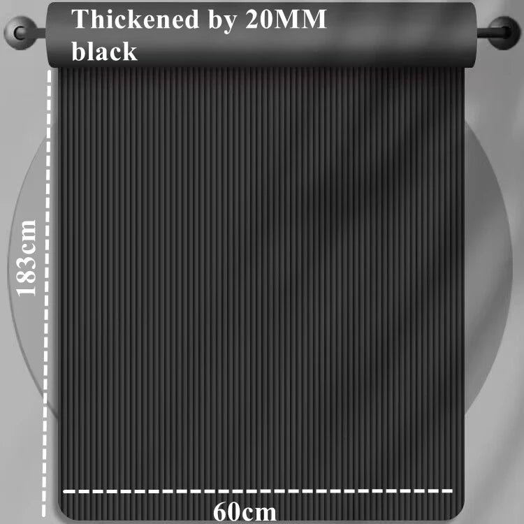 20MM 183×60cmThick Yoga Mats Anti-slip Sport Fitness Mat Blanket for Exercise Yoga and Pilates Gymnastics Mat Fitness Equipment
