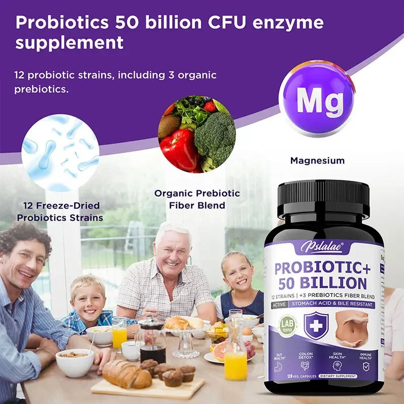 Probiotic 50 Billion - Probiotics for Men and Women To Promote Gut and Digestive Health, Relieve Bloating, and Improve Immunity