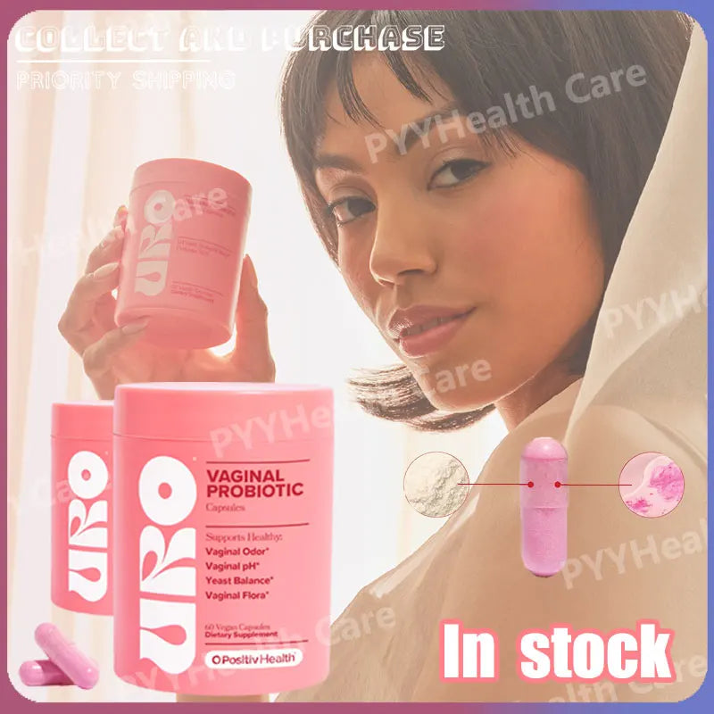 Probiotic Capsules for Women with Lactobacillus & Prebiotics for Gut and PH Balance Promote Healthy Flora 60pcs