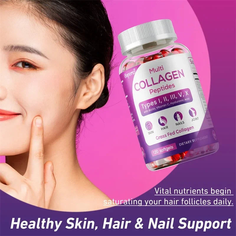 Collagen Peptides -  Anti-Aging, Reduces Wrinkles, Hair, Skin, Nails, Digestion and Joint Support, Gluten-free