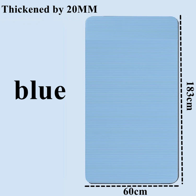 20MM 183×60cmThick Yoga Mats Anti-slip Sport Fitness Mat Blanket for Exercise Yoga and Pilates Gymnastics Mat Fitness Equipment