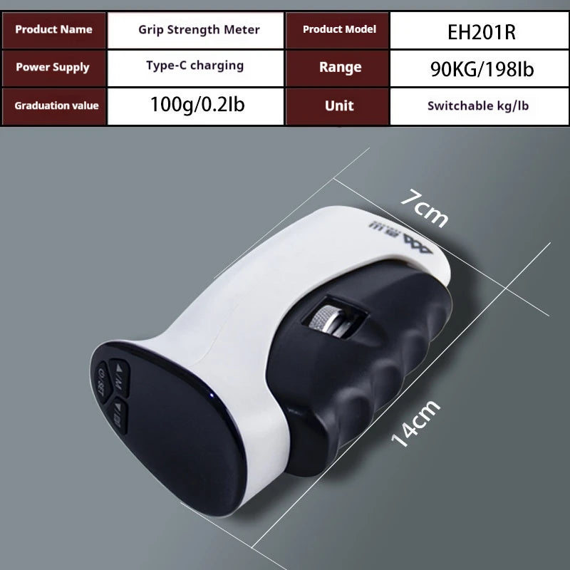 Digital Hand Grip Strengthener Adjustable Hand Strength Trainer With Gauge Professional Fitness Equipment For Fitness Enthusiast