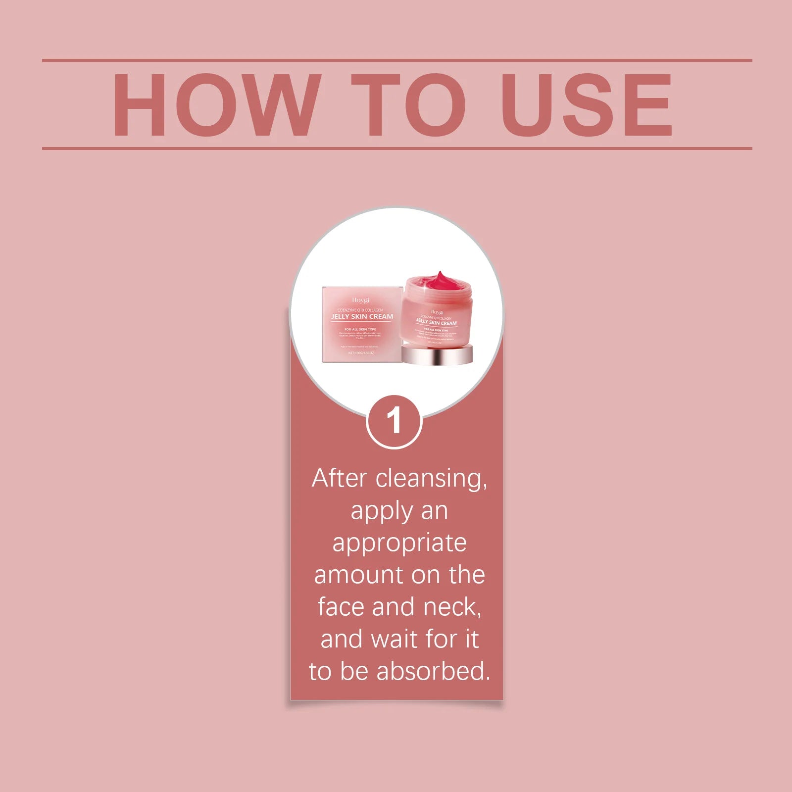 Collagen Jelly Cream Deeply Moisturizing Smooth Skin Tightening Fade Fine Lines Soothing Brightening Hydrating Facial Gel Cream