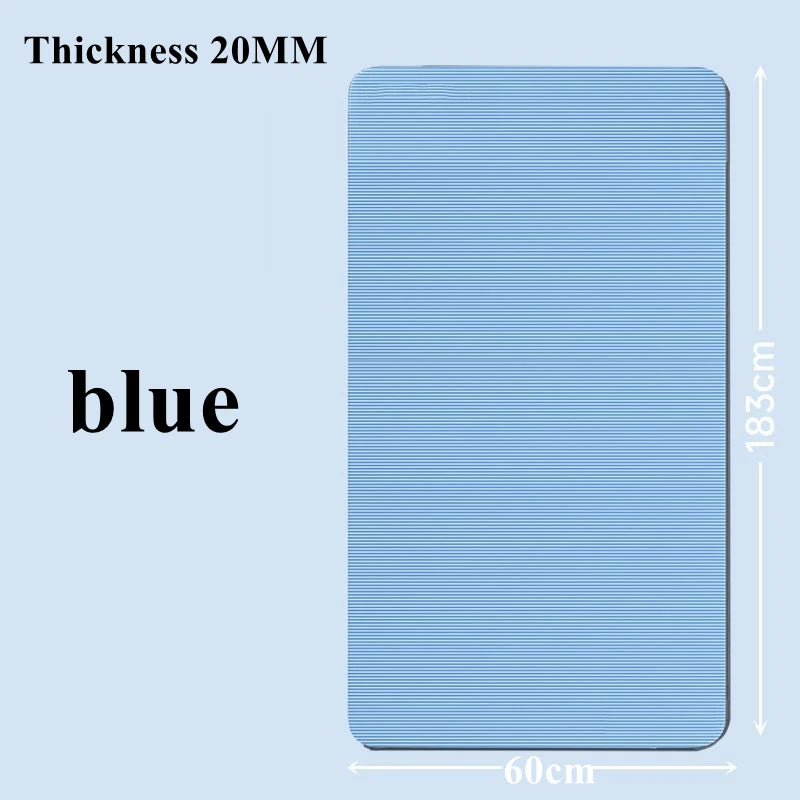 20MM 183×60cmThick Yoga Mats Anti-slip Sport Fitness Mat Blanket for Exercise Yoga and Pilates Gymnastics Mat Fitness Equipment
