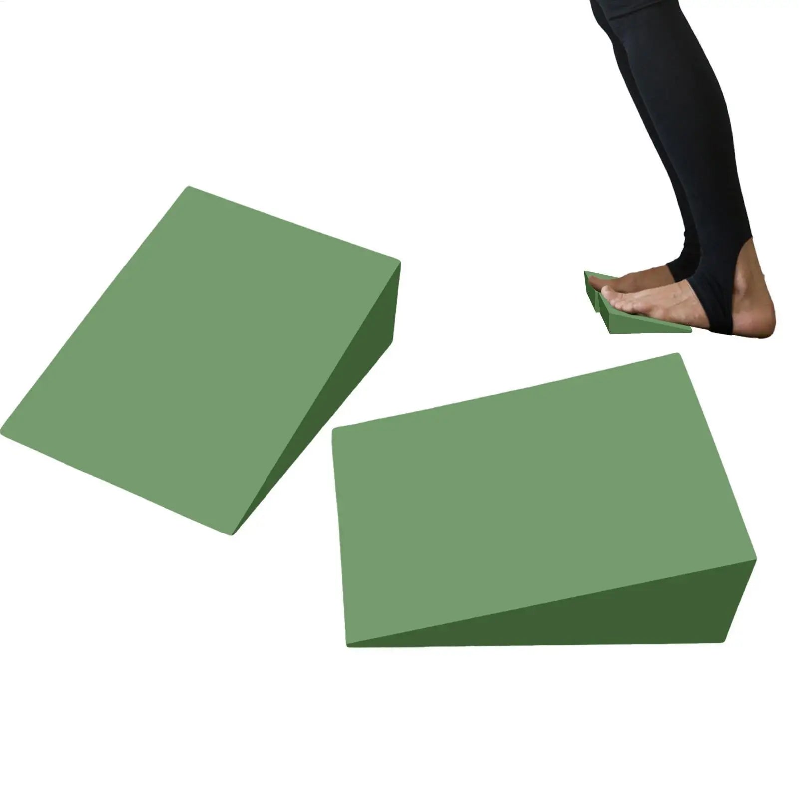 1 Pair Yoga Wedge Blocks EVA Foam Yoga Wedge Stretch Slant Boards Exercise Yoga Block Pilates Wedge Squats Fitness Accessories