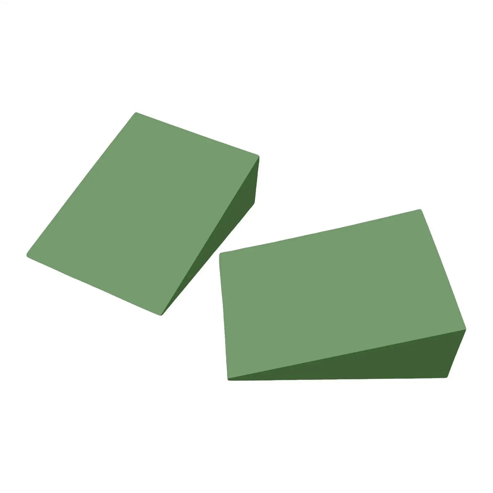 1 Pair Yoga Wedge Blocks EVA Foam Yoga Wedge Stretch Slant Boards Exercise Yoga Block Pilates Wedge Squats Fitness Accessories