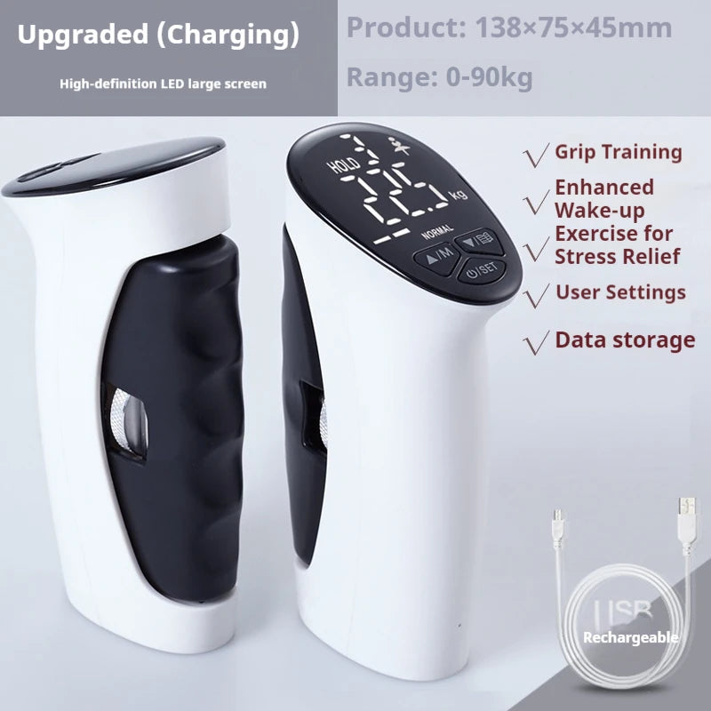 Digital Hand Grip Strengthener Adjustable Hand Strength Trainer With Gauge Professional Fitness Equipment For Fitness Enthusiast