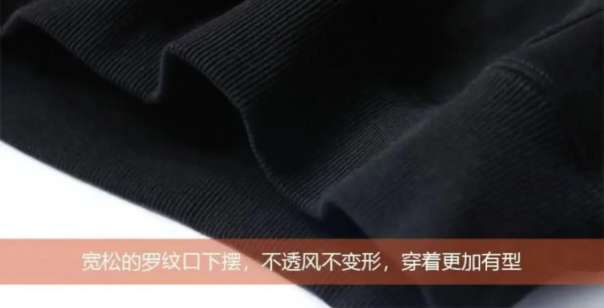 Sweatshirt Men's Autumn Winter Wear 2025 New Fashion Brand Round Neck Plus Velvet Thickened Versatile Pullover Long-sleeved Top