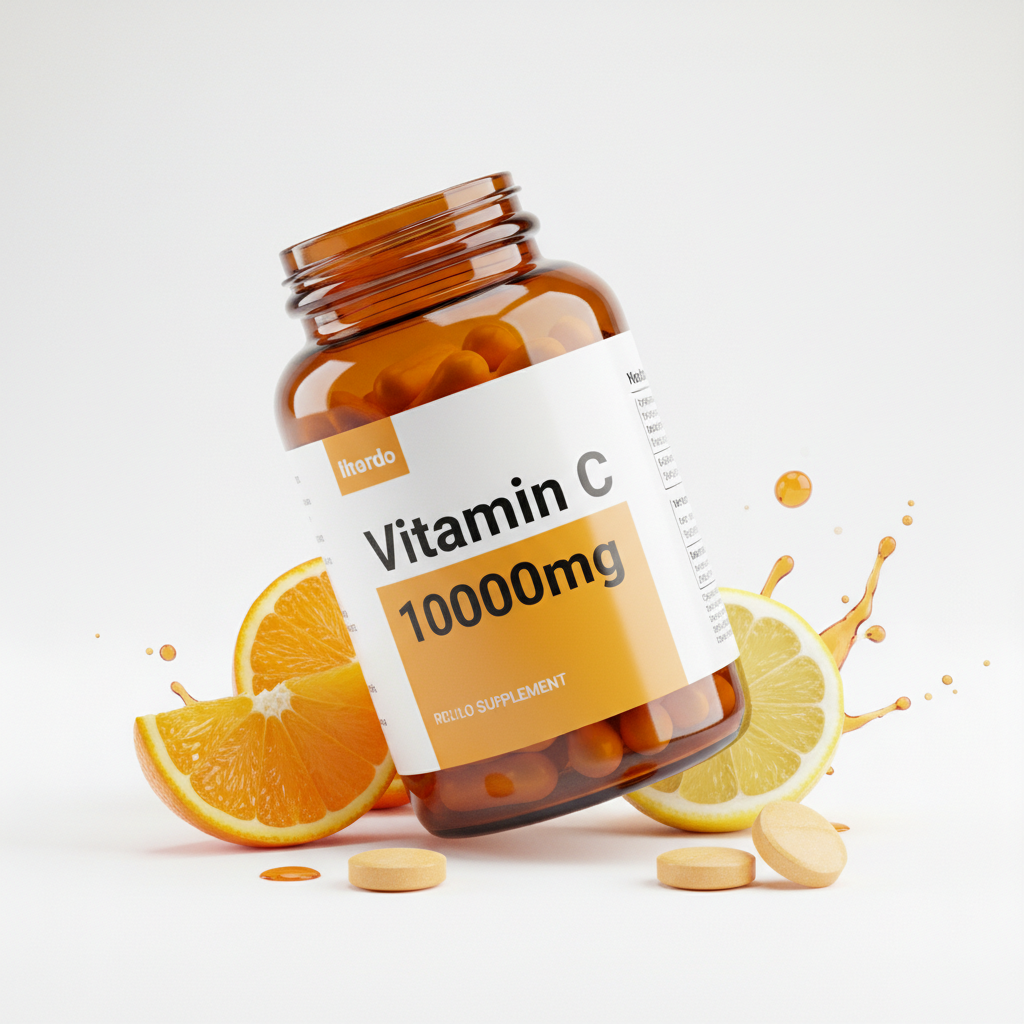 Vitamin C 1000mg hochdosiert - Immunsystem-Booster und Antioxidans für Zellschutz